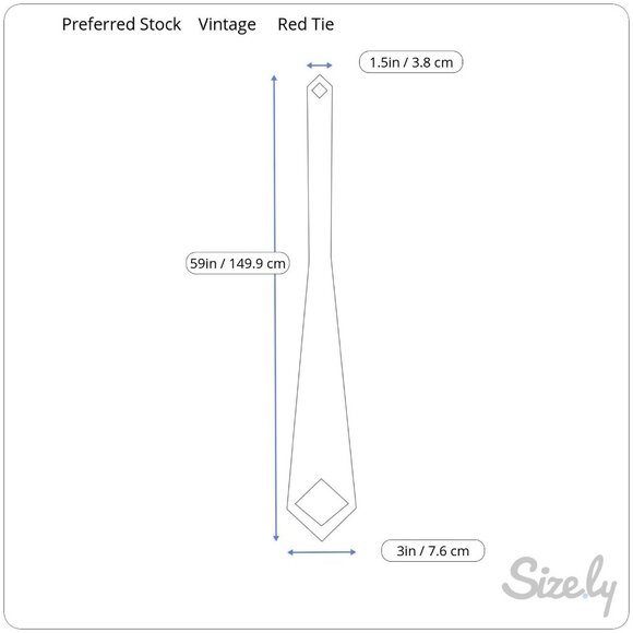 Vintage Reserved Stock 100% Silk Red Tie with Diamond Pattern - Picture 7 of 7